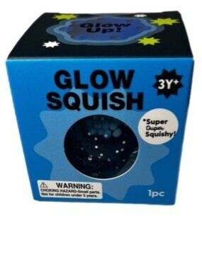 J-Adore Glow Squish Blue Super Duper Squishy Collectible New In Sealed Box!